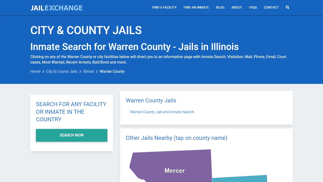 Inmate Search for Warren County | Jails in Illinois - Jail Exchange